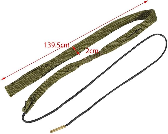New Bore Cleaner .38 Cal .357 Cal .380 Cal & 9mm Gun Barrel Cleaning Rope Rifle/Pistol/Shotgun Brass Brush Cleaning Cord