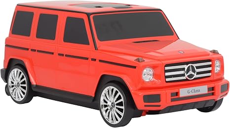 Best Ride On Cars Mercedes G-Class Stylish Large All-in-One Suitcase Ride-On SUV Vehicle & Carry-On Stroller Luggage, fo