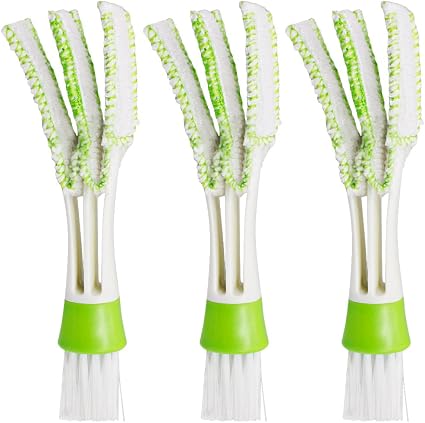 SENHAI Mini Duster for Car Air Vent, Set of 3 Automotive Air Conditioner Cleaner and Brush, Dust Collector Cleaning Clot