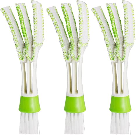 SENHAI Mini Duster for Car Air Vent, Set of 3 Automotive Air Conditioner Cleaner and Brush, Dust Collector Cleaning Clot