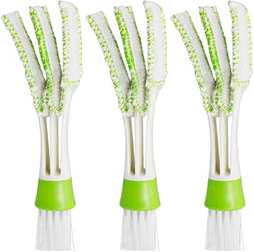 SENHAI Mini Duster for Car Air Vent, Set of 3 Automotive Air Conditioner Cleaner and Brush, Dust Collector Cleaning Clot