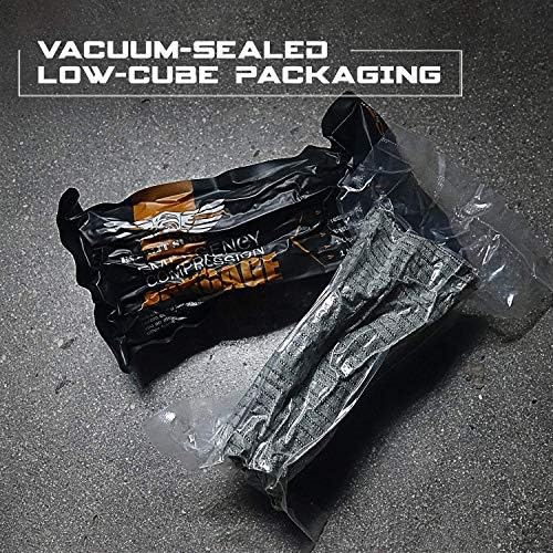 Israeli 6 Inch Emergency Bandage Compression Trauma Pressure Wound Dressing Sterile Vacuum-Sealed Packaging for Bleeding Control, Medical Trauma Kit, Gun Shot, First Aid IFAK