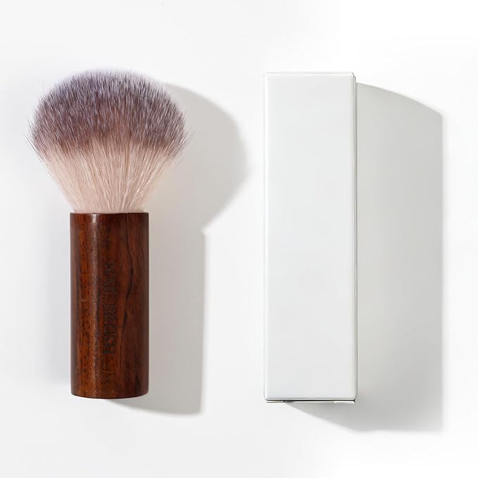 BQAN Professional Nail Dust Brush with Wooden Handle - Soft Bristle Cleaning Brush for Acrylic & Gel Nail Art, Powder Removal Tool for Nail Tech, Salon & Home Manicure (1 Pack)