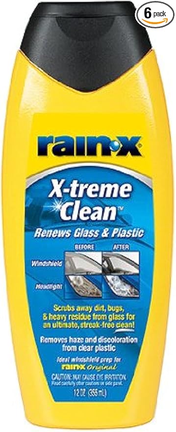 Rain-X 5080217-6PK X-Treme Clean Glass Cleaner - 12 oz., (Pack of 6)