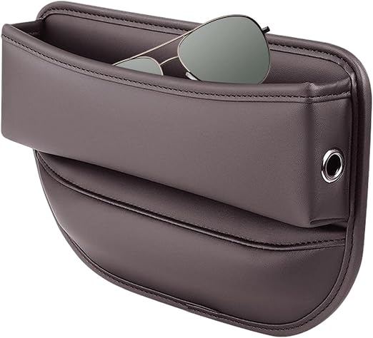DUDOK Car Seat Storage Box, Pu Leather Car Organizers and Storage Boxes, Car Seat GAPP Organiser, Seat GAPP Filler, Mult