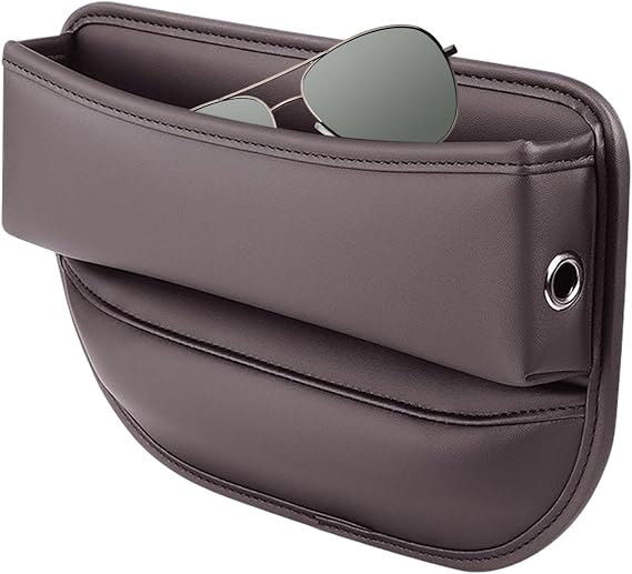 DUDOK Car Seat Storage Box, Pu Leather Car Organizers and Storage Boxes, Car Seat GAPP Organiser, Seat GAPP Filler, Mult