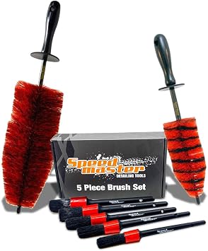 SPEED MASTER Wheel Brush Ultimate Brush Kit | Ultimate Wheel Cleaning Kit for Clean Wheels | Tough on Brake Dust, Gentle