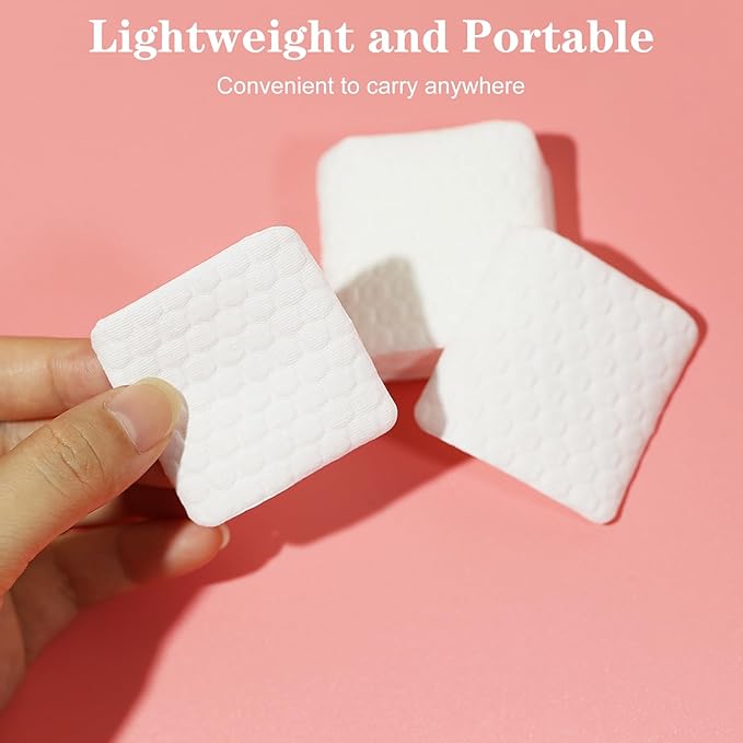 Lint Free Nail Wipes,500PCS AB Side Design Ultra-Absorbent Cotton Nail Wipes for Soaking Up Gel Nail Polish Remover,Tough and Soft Wipes for Acrylic Gel Nails,Home Salon & DIY