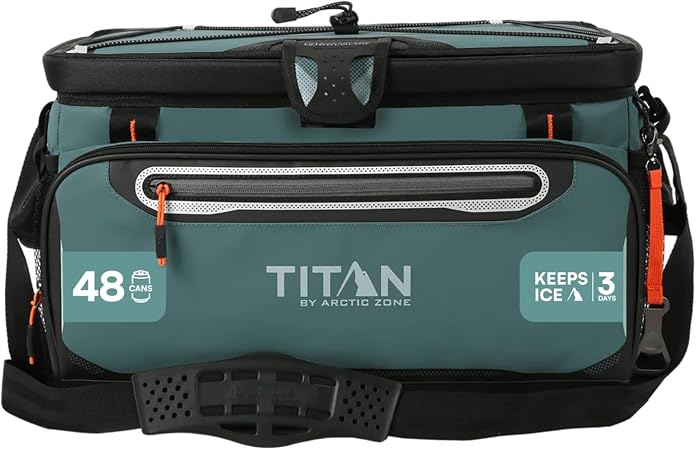 Titan by Arctic Zone Deep Freeze Cooler - Zipperless Hardbody Cooler - Deep Freeze Insulation, HardBody Liner, and Smart