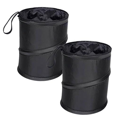 PUXING 2PCS Car Trash Can - Mini Collapsible Pop-up Car Garbage Can