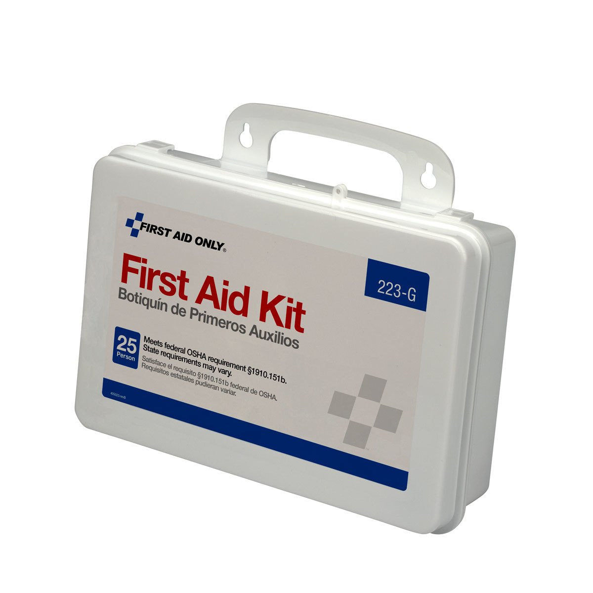 223-G 25-Person OSHA-Compliant First Aid Kit for Office, Home Renovation, Job Sites, and Construction Vehicles, Gasket Provides Extra Water Resistance, 107 Pieces