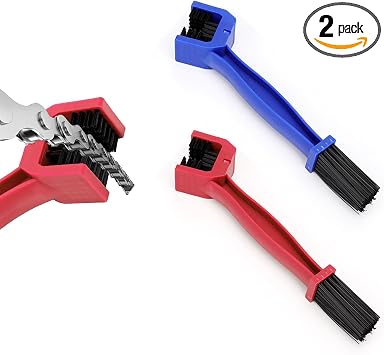 Ziciner 2 PCS Bike or Motorcycle Chain Washer, Motorcycle Chain Gear Dirt Clean Brushes, Universal Bicycle Chain Cleanin