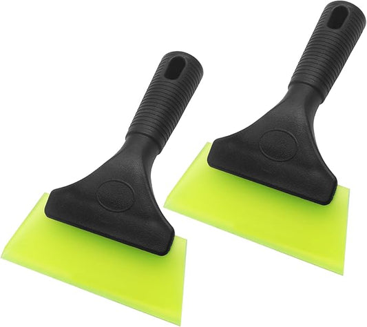 2 Pcs 5 Inch Car Window Squeegee Silicone Squeegee, Auto Window Squeegee Small Windshield Squeegee, Tile Squeegee Mirror Squeegee Shower Squeegee for Glass Doors (Green), DX240410-768