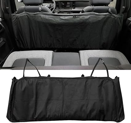 D-Lumina Soft Top Window Storage Bag - Compatible with Ford Bronco 4-Door 2021 2022 2023 2024 2025 2026 - Rearseat Stora