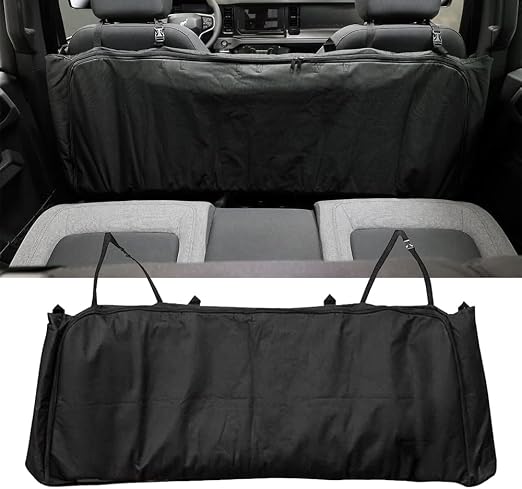 D-Lumina Soft Top Window Storage Bag - Compatible with Ford Bronco 4-Door 2021 2022 2023 2024 2025 2026 - Rearseat Stora