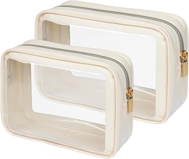 PACKISM Clear Makeup Bag Foldable - TSA Approved Toiletry Bag for Travel