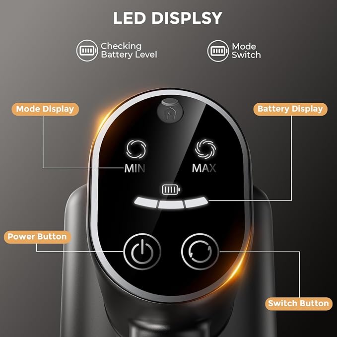 Cordless Vacuum Cleaner, Stick Vacuum with LED Display, Real-Time Battery Level Rechargeable Cordless Vacuum with 2 Adjustable Suction Modes, 40 Mins Runtime Handheld Vacuum for Home（Rose Gold）