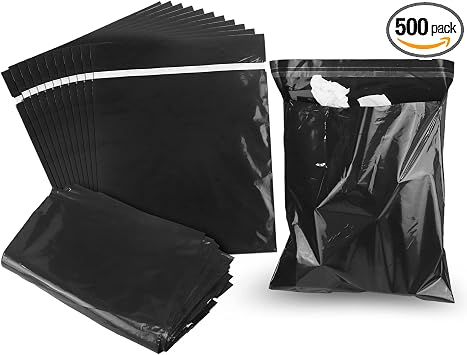 Car Trash Bags Disposable, 500 Pack Car Garbage Bag, Self Adhesive Vomit Bags, Trash Bag Automobiles for Cars, Kitchens,