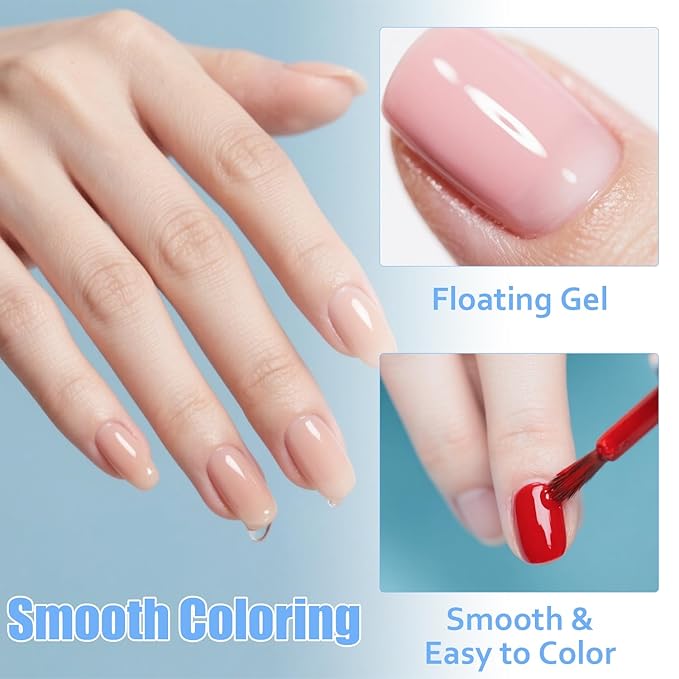Push-On Nail Gentle Cleaner, Gentle Nails Surface Cleanser, Clean Base Gel & Floating Gel & Grease After Sealing & Dust & Dirt from Nails, Art DIY, Pump Bottle Design, 160ml (Gentle Cleaner)