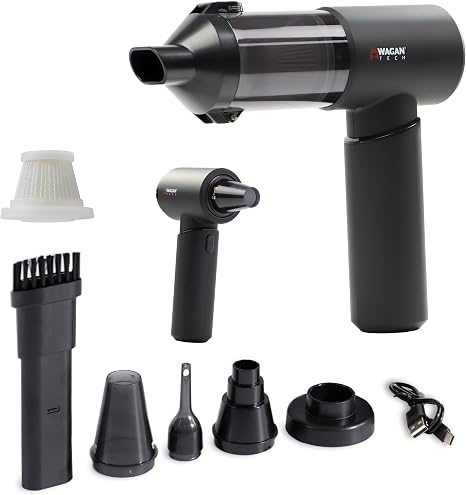 Wagan EL7209 Cordless Car Vacuum Cleaner Air Blower Handheld Air Duster - Cleanova