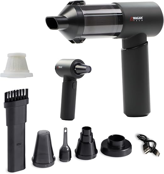 Wagan EL7209 Cordless Car Vacuum Cleaner Air Blower Handheld Air Duster - Cleanova