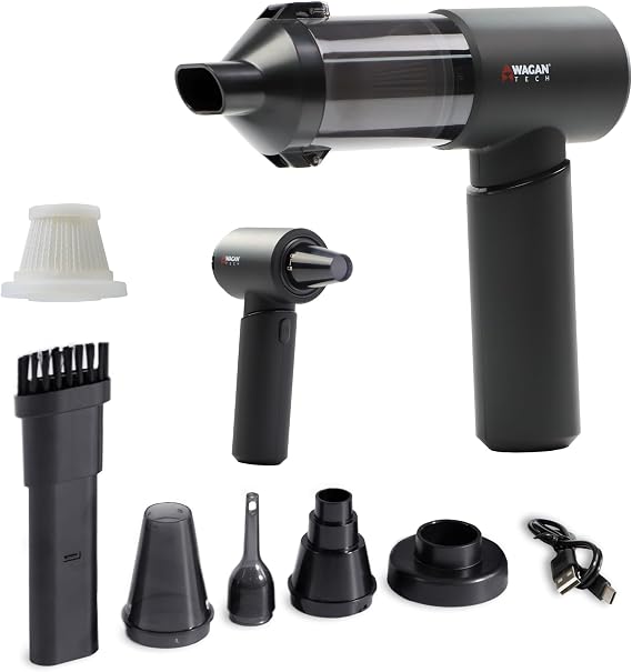 Wagan EL7209 Cordless Car Vacuum Cleaner Air Blower Handheld Air Duster - Cleanova