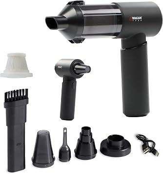 Wagan EL7209 Cordless Car Vacuum Cleaner Air Blower Handheld Air Duster