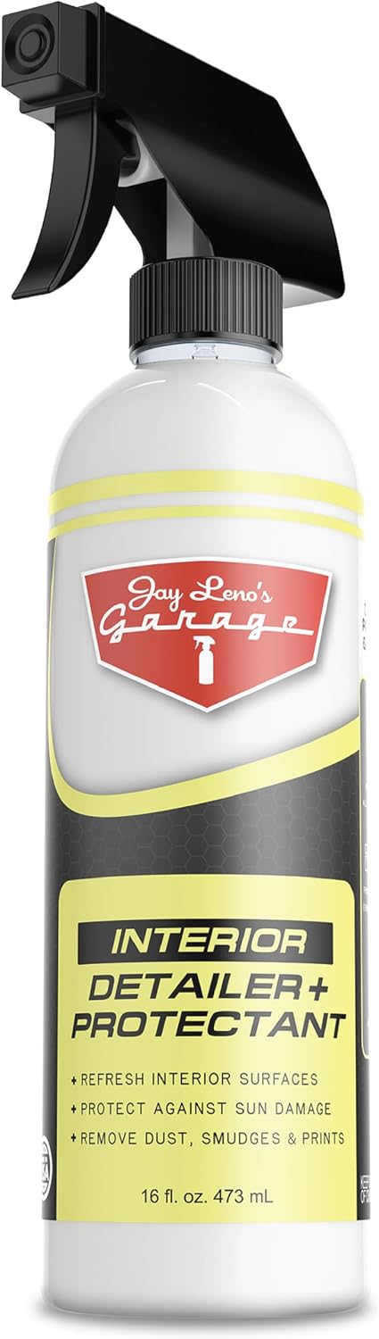 Jay Leno's Garage Interior Detailer & Protectant – Car Interior Cleaner Spray for Dash, Leather Seats & More – Auto Inte