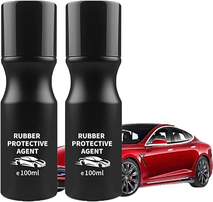 Car Rubber Seal Protectant - Gummi Pflege, Car Door Rubber Seal Protectant Strip Lubrication, Black Plastic Car Trim Res
