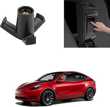 Tesla Model 3 Trunk Grocery Bag Hook and Armrest Hidden Storage Box