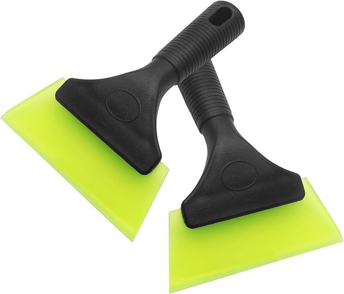2 Pcs 5 Inch Car Window Squeegee Silicone Squeegee, Auto Window Squeegee Small Windshield Squeegee, Tile Squeegee Mirror Squeegee Shower Squeegee for Glass Doors (Green), DX240410-768