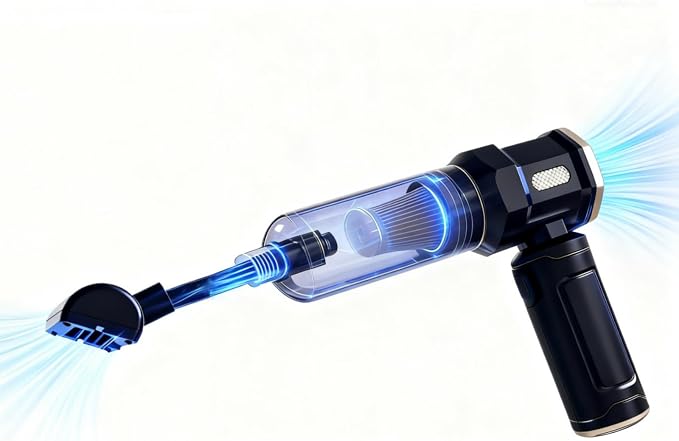 Handheld Car Vacuum Cleaner, 16000Pa Vacuum Cleaner and Air Duster, Portable Cordless Hand Held Vacuum with Brushless Mo