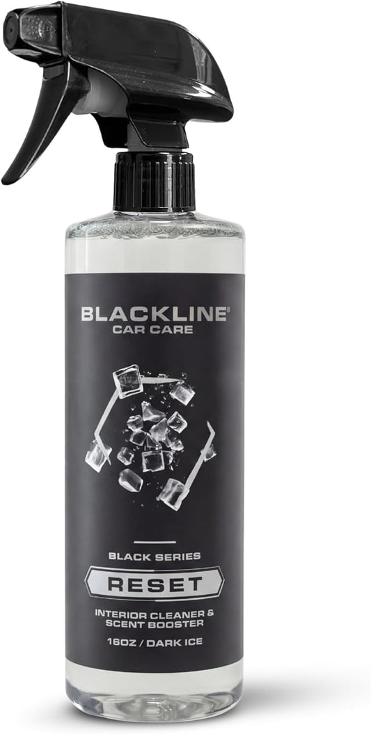 Blackline Luxury Scented Leather Interior Car Cleaner Reset Deep Cleans & Deodorizes All Surfaces, pH-Neutral High-Foam Formula, Long-Lasting Premium Fragrance and Deodorization for Car - Dark Ice