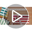 100% Cotton Soft & Absorbent Beach Towels, Cabana Stripe, Fast Drying, Machine Washable, Large 30 in x 60 in, Navy Blue, 4-Pack