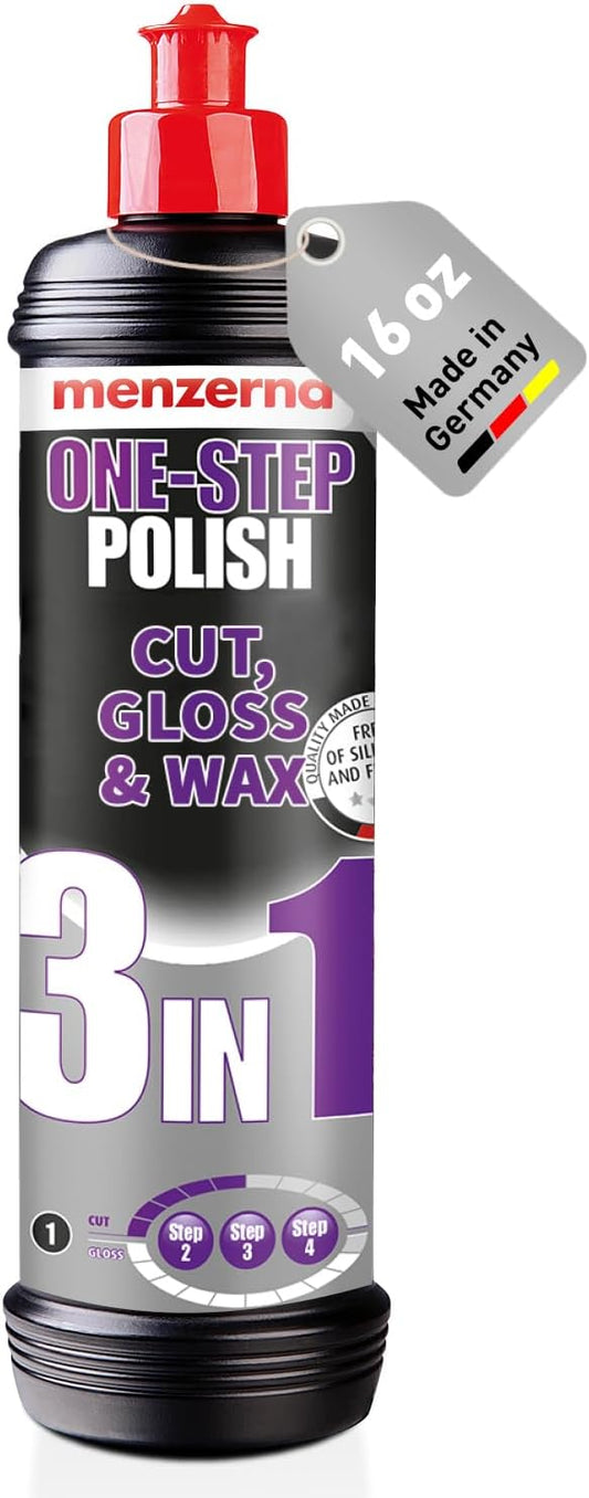 menzerna One-Step Polish 3in1 I Medium Cut I High Gloss I 16 fl oz.