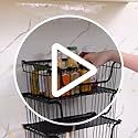 4 Pcs Stackable Wire Baskets Pantry Organizers and Storage Bins,Black