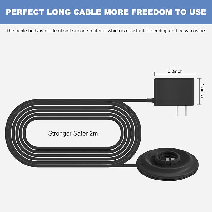 Charger Base for Black & Decker BDH2000L Vacuum Cordless Handheld Rechargeable Car Home Desk Dustbuster Stick Lithium Small Cleaner Dust Buster Replacement Power Adapter Cord Vac Accessory 90571555-03