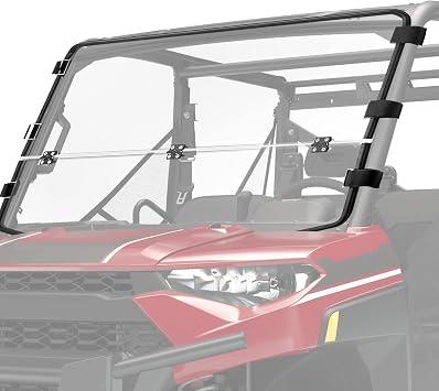 KEMIMOTO 2-IN-1 Fold Down Windshield Compatible with Ranger XP 1000/ 1000
