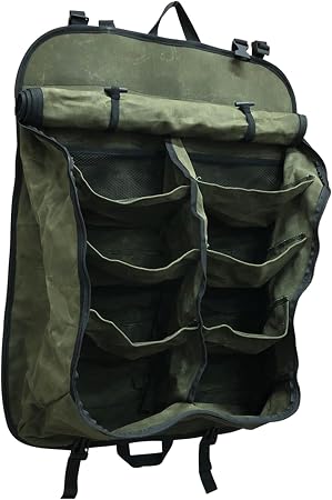 Overland Vehicle Systems Camping Gear Storage Bag - #16 Waxed Canvas - Infused with Paraffin Wax Waterproofing - 8 Stora