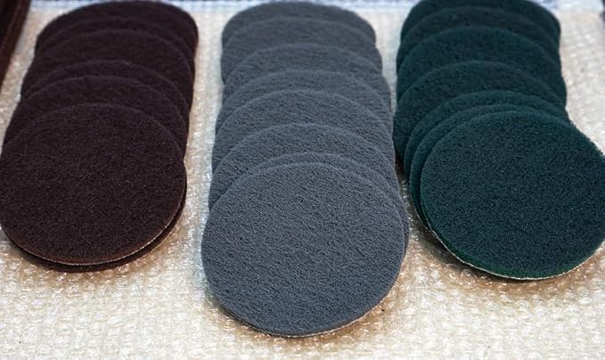 Power Scrubber Pads Drill Attachment, GOH DODD 26 Pieces 4 Inch Headlight Restoration Kit Drill Brush Scouring Cleaning Pads for Kitchen, Bathroom, Grout, Carpet, Shower, Tub, Grill,Tile, Sanding