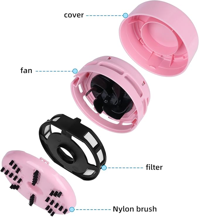 tenwin Mini Vacuum Cleaner, Portable Desktop Vacuum Cordless, Handheld Dust Sweeper Battery Operated, Low Noise and Strong Suction for Home/Office/School/Car/Keyboard(Battery not Include)