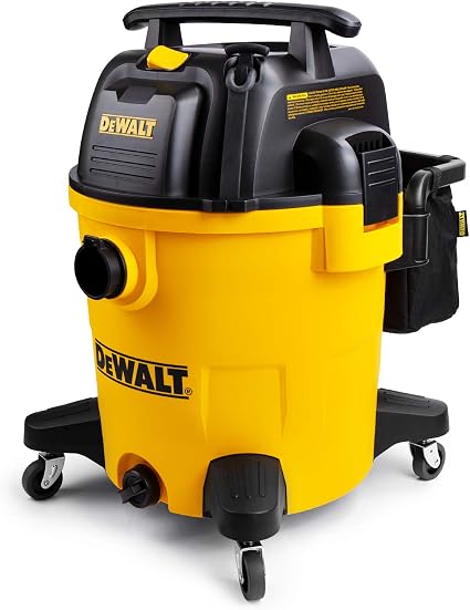 DEWALT 12 Gallon Poly Wet/Dry Vac, 5.5 HP Shop Vacuum Wet Vacuum Cleaner for Workshop, Jobsite, Commericial Area, Large 