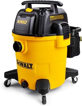 DEWALT 12 Gallon Poly Wet/Dry Vac, 5.5 HP Shop Vacuum Wet Vacuum Cleaner for Workshop, Jobsite, Commericial Area, Large 