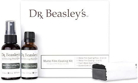 Dr. Beasley's-FK-12 Matte Film Coating Kit - Resists Fading and Yellowing, Hydrophobic for Easy Cleaning, Great for Matt