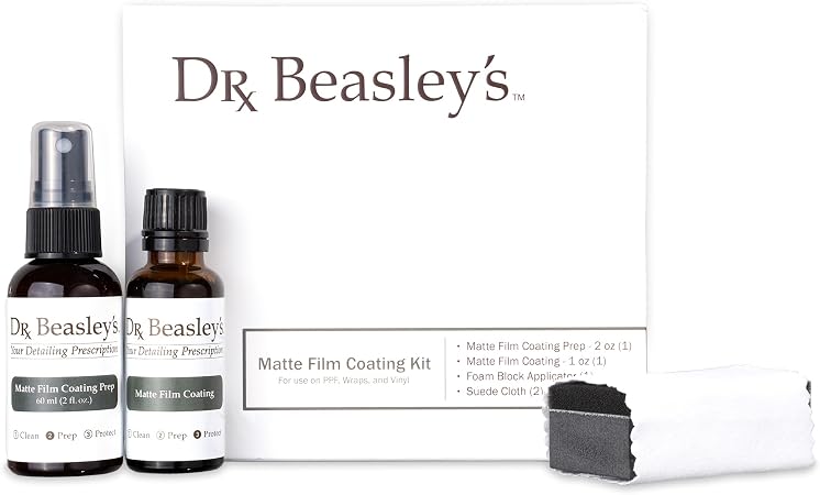 Dr. Beasley's-FK-12 Matte Film Coating Kit - Resists Fading and Yellowing, Hydrophobic for Easy Cleaning, Great for Matt