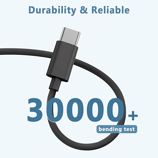 Electric Spin Scrubber Charger for YKYI, Keimi, Leebein, Bomves Electric Spin Scrubber 10W 5FT USB A to Type C Charging Charger Cable Cord