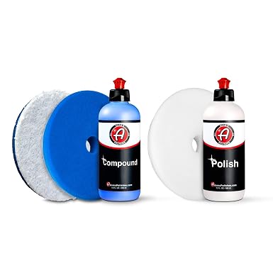 Adam's Polishes 2-Step Polishing System 12oz Combo - Silicone-Free, Body Shop Safe Formula - Quick, Professional Correct