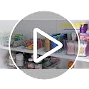12 PACK Multi-Use Clear Storage Bins, Pantry Kitchen Cabinet Organizer Bins