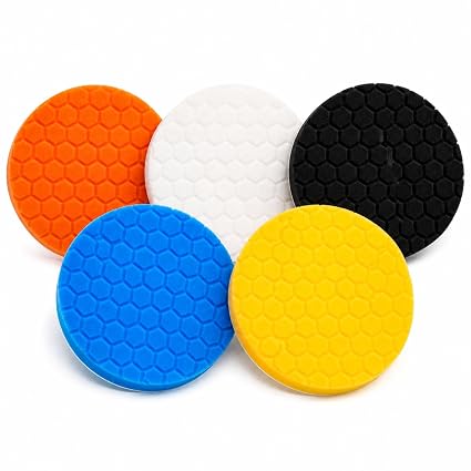 7 Inch Polishing Pads, 5PCS Foam Buffing Pads for 6-7" Backing Plate