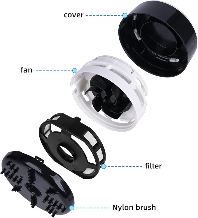tenwin Mini Vacuum Cleaner, Portable Desktop Vacuum Cordless, Handheld Dust Sweeper Battery Operated, Low Noise and Strong Suction for Home/Office/School/Car/Keyboard(Battery not Include)